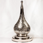 Lampe goutte en cuivre nickelé